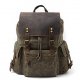 Men bag 15.6 "waterproof backpacking retro canvas backpack computer